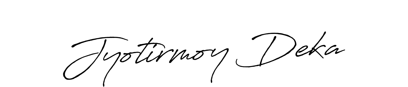 Design your own signature with our free online signature maker. With this signature software, you can create a handwritten (Antro_Vectra_Bolder) signature for name Jyotirmoy Deka. Jyotirmoy Deka signature style 7 images and pictures png