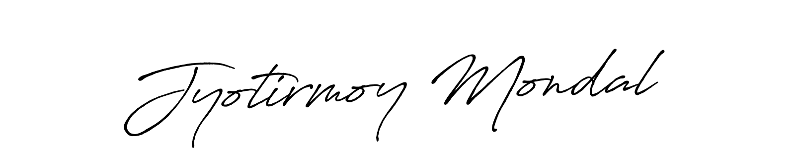 Jyotirmoy Mondal stylish signature style. Best Handwritten Sign (Antro_Vectra_Bolder) for my name. Handwritten Signature Collection Ideas for my name Jyotirmoy Mondal. Jyotirmoy Mondal signature style 7 images and pictures png