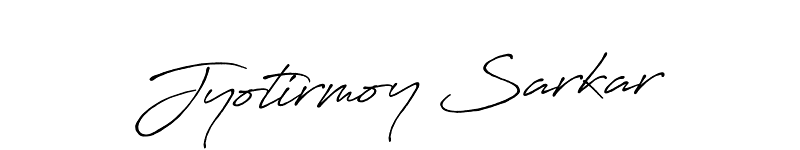 Create a beautiful signature design for name Jyotirmoy Sarkar. With this signature (Antro_Vectra_Bolder) fonts, you can make a handwritten signature for free. Jyotirmoy Sarkar signature style 7 images and pictures png