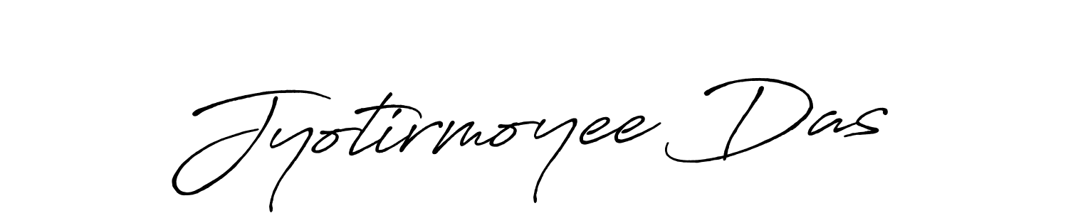 Create a beautiful signature design for name Jyotirmoyee Das. With this signature (Antro_Vectra_Bolder) fonts, you can make a handwritten signature for free. Jyotirmoyee Das signature style 7 images and pictures png