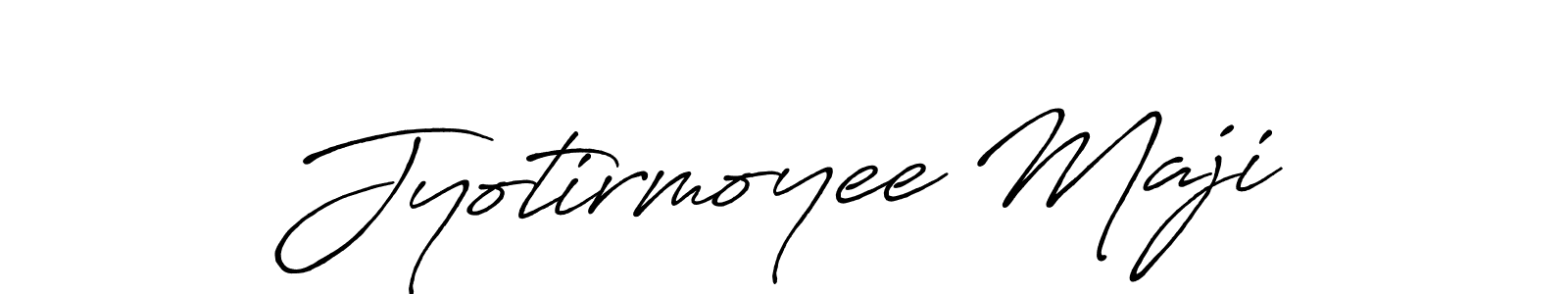 Create a beautiful signature design for name Jyotirmoyee Maji. With this signature (Antro_Vectra_Bolder) fonts, you can make a handwritten signature for free. Jyotirmoyee Maji signature style 7 images and pictures png