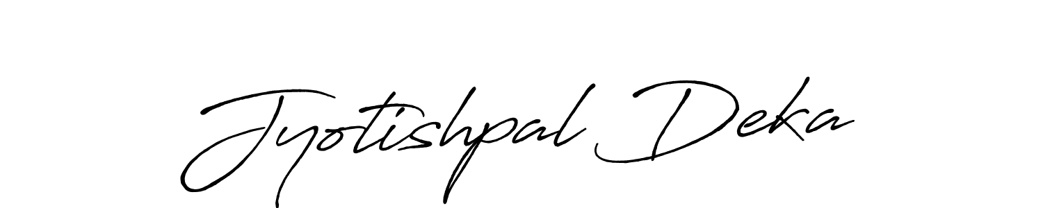 Jyotishpal Deka stylish signature style. Best Handwritten Sign (Antro_Vectra_Bolder) for my name. Handwritten Signature Collection Ideas for my name Jyotishpal Deka. Jyotishpal Deka signature style 7 images and pictures png