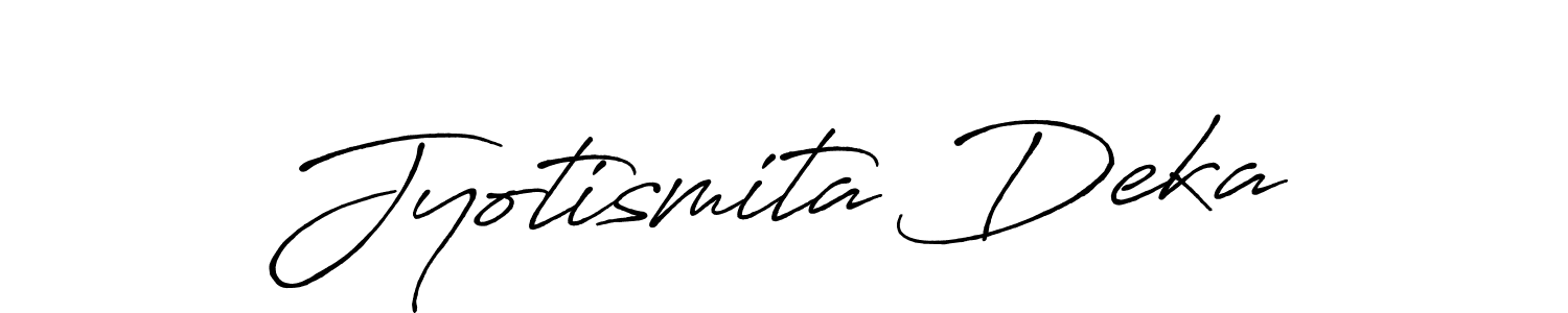 Jyotismita Deka stylish signature style. Best Handwritten Sign (Antro_Vectra_Bolder) for my name. Handwritten Signature Collection Ideas for my name Jyotismita Deka. Jyotismita Deka signature style 7 images and pictures png