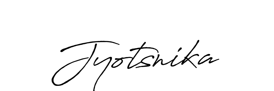 Make a beautiful signature design for name Jyotsnika. With this signature (Antro_Vectra_Bolder) style, you can create a handwritten signature for free. Jyotsnika signature style 7 images and pictures png