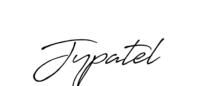 Design your own signature with our free online signature maker. With this signature software, you can create a handwritten (Antro_Vectra_Bolder) signature for name Jypatel. Jypatel signature style 7 images and pictures png