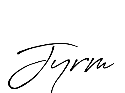 It looks lik you need a new signature style for name Jyrm. Design unique handwritten (Antro_Vectra_Bolder) signature with our free signature maker in just a few clicks. Jyrm signature style 7 images and pictures png