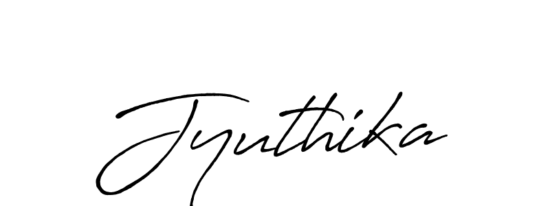 How to make Jyuthika signature? Antro_Vectra_Bolder is a professional autograph style. Create handwritten signature for Jyuthika name. Jyuthika signature style 7 images and pictures png