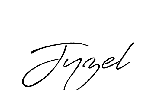 Use a signature maker to create a handwritten signature online. With this signature software, you can design (Antro_Vectra_Bolder) your own signature for name Jyzel. Jyzel signature style 7 images and pictures png