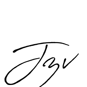 The best way (Antro_Vectra_Bolder) to make a short signature is to pick only two or three words in your name. The name Jzv include a total of six letters. For converting this name. Jzv signature style 7 images and pictures png