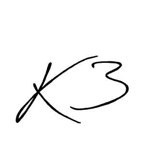 How to make K^3 name signature. Use Antro_Vectra_Bolder style for creating short signs online. This is the latest handwritten sign. K^3 signature style 7 images and pictures png