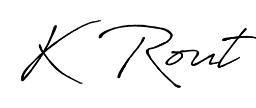 The Antro_Vectra_Bolder font transforms the name K  Rout into an executive sign with sharp precision and distinguished character. K  Rout signature style 7 images and pictures png