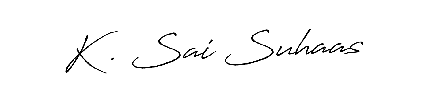 Make a beautiful signature design for name K . Sai Suhaas. Use this online signature maker to create a handwritten signature for free. K . Sai Suhaas signature style 7 images and pictures png