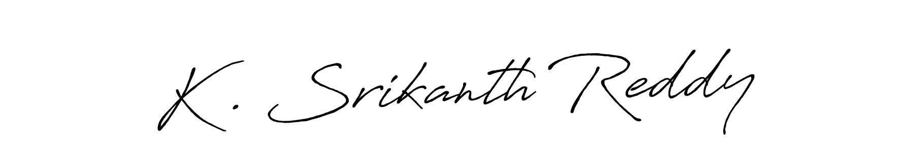 Make a beautiful signature design for name K . Srikanth Reddy. Use this online signature maker to create a handwritten signature for free. K . Srikanth Reddy signature style 7 images and pictures png