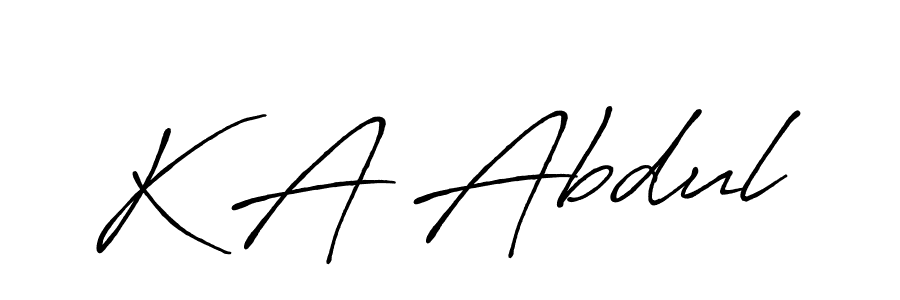 It looks lik you need a new signature style for name K A Abdul. Design unique handwritten (Antro_Vectra_Bolder) signature with our free signature maker in just a few clicks. K A Abdul signature style 7 images and pictures png