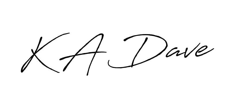 Design your own signature with our free online signature maker. With this signature software, you can create a handwritten (Antro_Vectra_Bolder) signature for name K A Dave. K A Dave signature style 7 images and pictures png