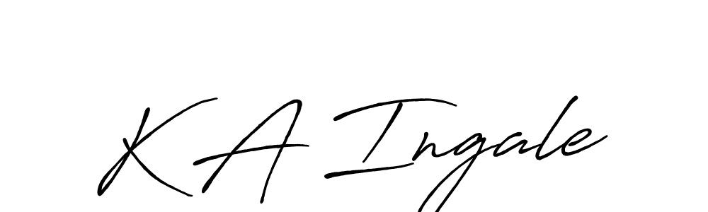 K A Ingale stylish signature style. Best Handwritten Sign (Antro_Vectra_Bolder) for my name. Handwritten Signature Collection Ideas for my name K A Ingale. K A Ingale signature style 7 images and pictures png