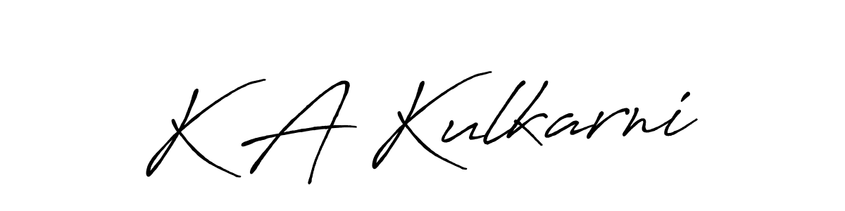 Make a beautiful signature design for name K A Kulkarni. Use this online signature maker to create a handwritten signature for free. K A Kulkarni signature style 7 images and pictures png