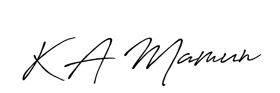 It looks lik you need a new signature style for name K A Mamun. Design unique handwritten (Antro_Vectra_Bolder) signature with our free signature maker in just a few clicks. K A Mamun signature style 7 images and pictures png