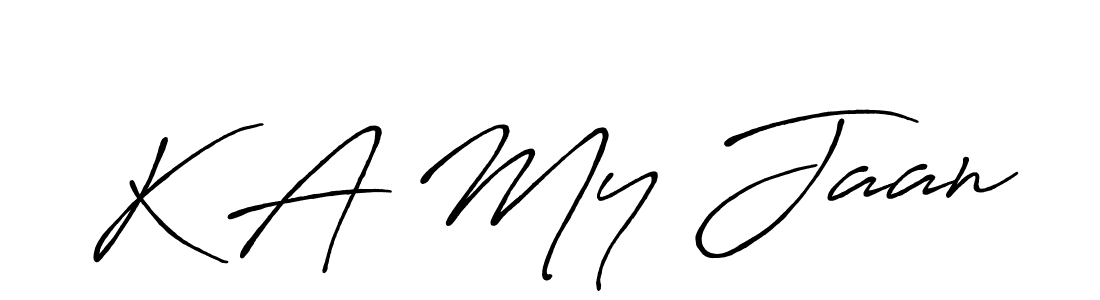 Here are the top 10 professional signature styles for the name K A My Jaan. These are the best autograph styles you can use for your name. K A My Jaan signature style 7 images and pictures png