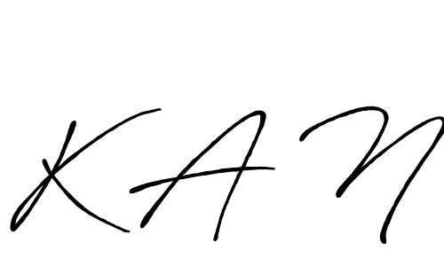It looks lik you need a new signature style for name K A N. Design unique handwritten (Antro_Vectra_Bolder) signature with our free signature maker in just a few clicks. K A N signature style 7 images and pictures png