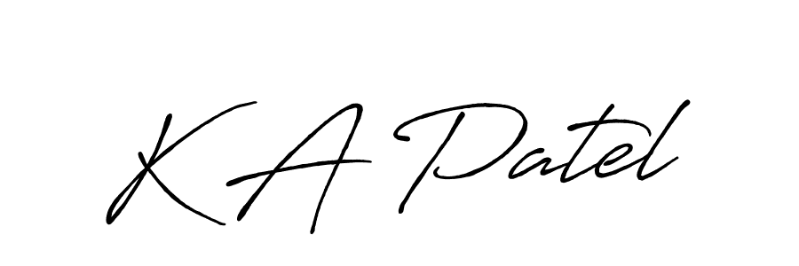 Make a beautiful signature design for name K A Patel. Use this online signature maker to create a handwritten signature for free. K A Patel signature style 7 images and pictures png