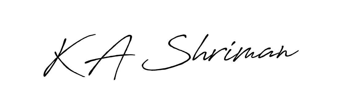 This is the best signature style for the K A Shriman name. Also you like these signature font (Antro_Vectra_Bolder). Mix name signature. K A Shriman signature style 7 images and pictures png