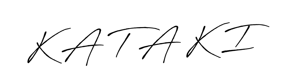 It looks lik you need a new signature style for name K A T A K I. Design unique handwritten (Antro_Vectra_Bolder) signature with our free signature maker in just a few clicks. K A T A K I signature style 7 images and pictures png