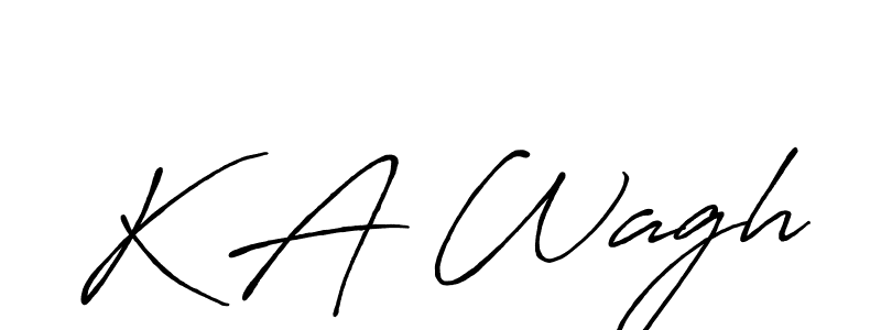 if you are searching for the best signature style for your name K A Wagh. so please give up your signature search. here we have designed multiple signature styles  using Antro_Vectra_Bolder. K A Wagh signature style 7 images and pictures png