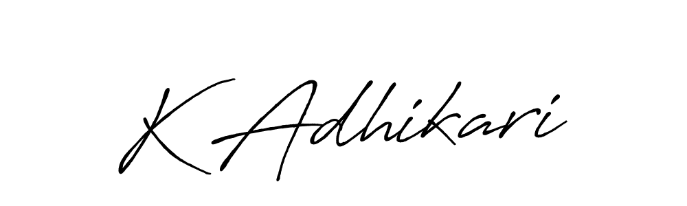 Once you've used our free online signature maker to create your best signature Antro_Vectra_Bolder style, it's time to enjoy all of the benefits that K Adhikari name signing documents. K Adhikari signature style 7 images and pictures png