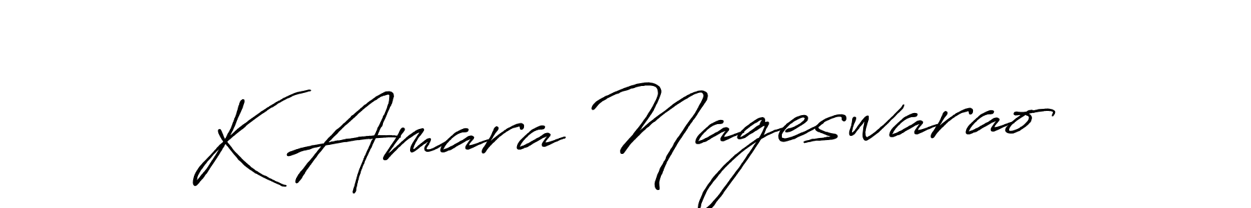 Design your own signature with our free online signature maker. With this signature software, you can create a handwritten (Antro_Vectra_Bolder) signature for name K Amara Nageswarao. K Amara Nageswarao signature style 7 images and pictures png