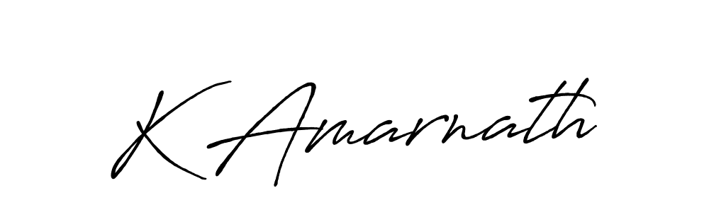 How to make K Amarnath name signature. Use Antro_Vectra_Bolder style for creating short signs online. This is the latest handwritten sign. K Amarnath signature style 7 images and pictures png