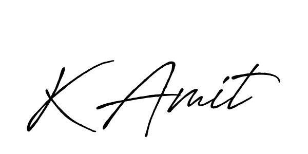 Make a beautiful signature design for name K Amit. With this signature (Antro_Vectra_Bolder) style, you can create a handwritten signature for free. K Amit signature style 7 images and pictures png