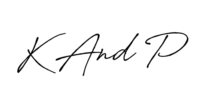 This is the best signature style for the K And P name. Also you like these signature font (Antro_Vectra_Bolder). Mix name signature. K And P signature style 7 images and pictures png