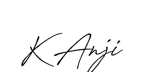 Make a beautiful signature design for name K Anji. Use this online signature maker to create a handwritten signature for free. K Anji signature style 7 images and pictures png