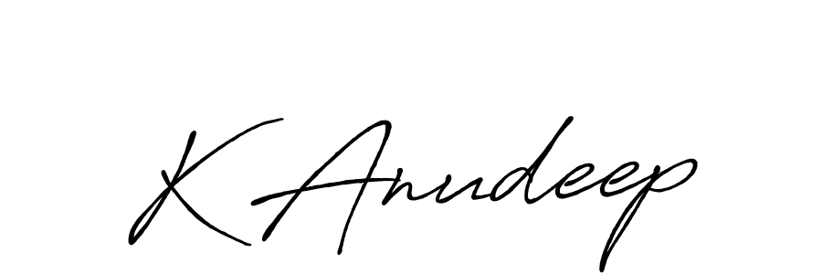 You should practise on your own different ways (Antro_Vectra_Bolder) to write your name (K Anudeep) in signature. don't let someone else do it for you. K Anudeep signature style 7 images and pictures png