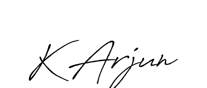 You can use this online signature creator to create a handwritten signature for the name K Arjun. This is the best online autograph maker. K Arjun signature style 7 images and pictures png