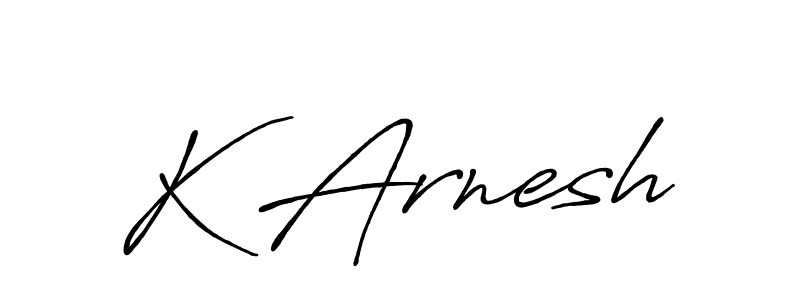 Make a beautiful signature design for name K Arnesh. Use this online signature maker to create a handwritten signature for free. K Arnesh signature style 7 images and pictures png