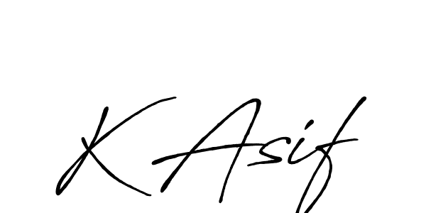 Make a beautiful signature design for name K Asif. Use this online signature maker to create a handwritten signature for free. K Asif signature style 7 images and pictures png