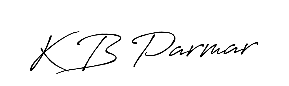 Make a beautiful signature design for name K B Parmar. Use this online signature maker to create a handwritten signature for free. K B Parmar signature style 7 images and pictures png