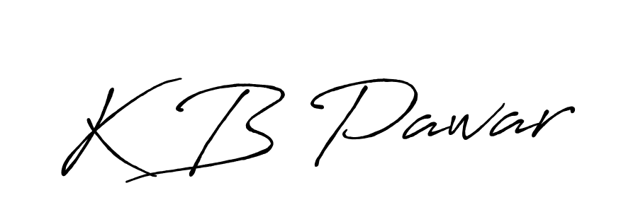 The best way (Antro_Vectra_Bolder) to make a short signature is to pick only two or three words in your name. The name K B Pawar include a total of six letters. For converting this name. K B Pawar signature style 7 images and pictures png