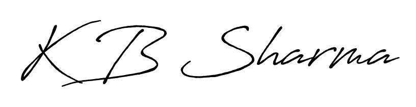 Get an exclusive digital autograph for K B Sharma. The Antro_Vectra_Bolder typeface captures the charm of real penmanship on paper. K B Sharma signature style 7 images and pictures png