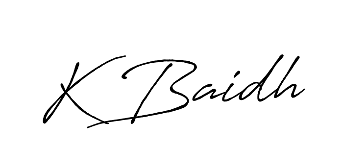 Similarly Antro_Vectra_Bolder is the best handwritten signature design. Signature creator online .You can use it as an online autograph creator for name K Baidh. K Baidh signature style 7 images and pictures png
