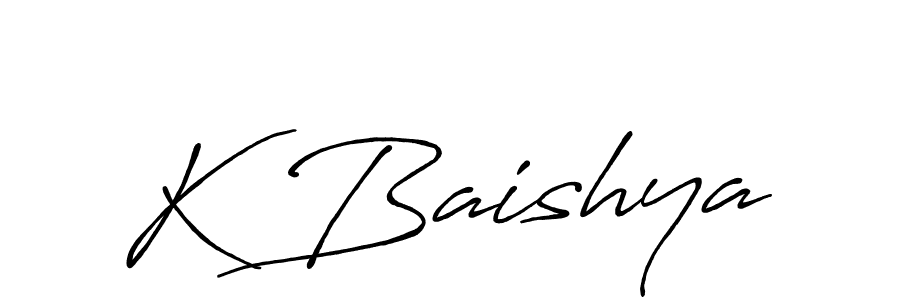 K Baishya stylish signature style. Best Handwritten Sign (Antro_Vectra_Bolder) for my name. Handwritten Signature Collection Ideas for my name K Baishya. K Baishya signature style 7 images and pictures png