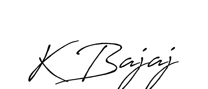 You should practise on your own different ways (Antro_Vectra_Bolder) to write your name (K Bajaj) in signature. don't let someone else do it for you. K Bajaj signature style 7 images and pictures png