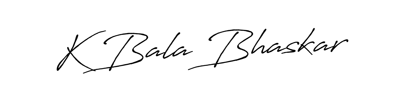 Also we have K Bala Bhaskar name is the best signature style. Create professional handwritten signature collection using Antro_Vectra_Bolder autograph style. K Bala Bhaskar signature style 7 images and pictures png