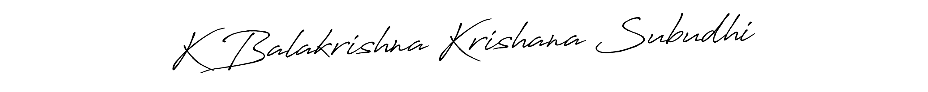 The best way (Antro_Vectra_Bolder) to make a short signature is to pick only two or three words in your name. The name K Balakrishna Krishana Subudhi include a total of six letters. For converting this name. K Balakrishna Krishana Subudhi signature style 7 images and pictures png