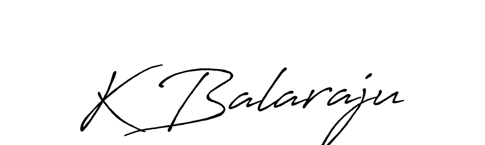 Make a beautiful signature design for name K Balaraju. With this signature (Antro_Vectra_Bolder) style, you can create a handwritten signature for free. K Balaraju signature style 7 images and pictures png