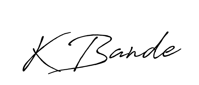 How to make K Bande signature? Antro_Vectra_Bolder is a professional autograph style. Create handwritten signature for K Bande name. K Bande signature style 7 images and pictures png