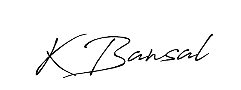 if you are searching for the best signature style for your name K Bansal. so please give up your signature search. here we have designed multiple signature styles  using Antro_Vectra_Bolder. K Bansal signature style 7 images and pictures png