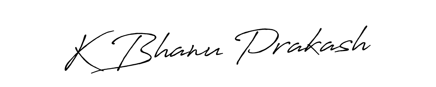 Also we have K Bhanu Prakash name is the best signature style. Create professional handwritten signature collection using Antro_Vectra_Bolder autograph style. K Bhanu Prakash signature style 7 images and pictures png